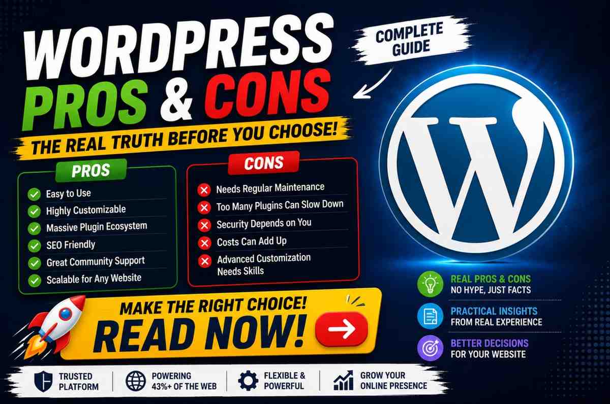 WordPress Pros and Cons: Complete Guide Before Building a Website